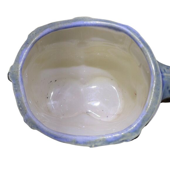 VTG 1977 Planter Byron Molds Handcrafted blue jeans Pant Ceramic 16oz Cup - Picture 5 of 7